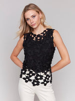 Crochet Crew Neck Top