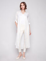 Roll Up Sleeve Maxi Linen Dress